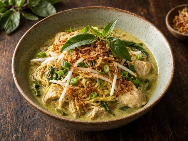 Ba Mee Green Curry Chicken