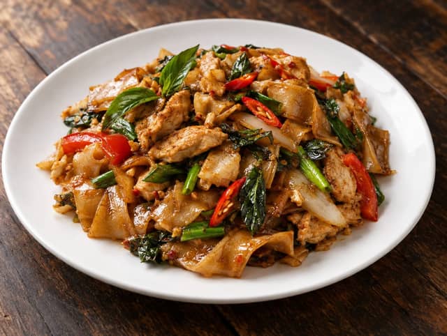Pad Kee Mao (Chicken, Vegetable, Tofu or Mock Duck)