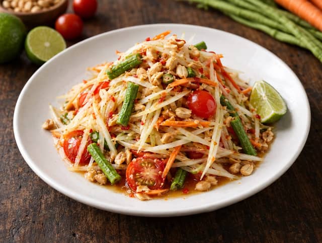 Spicy Green Papaya Salad