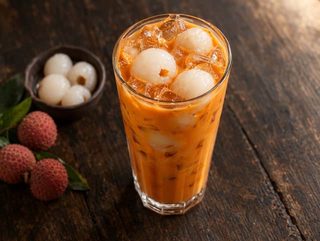 Thai Iced Tea with Lychee