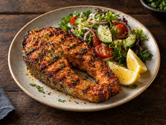 Grilled Fish (Salmon, 1 slice)