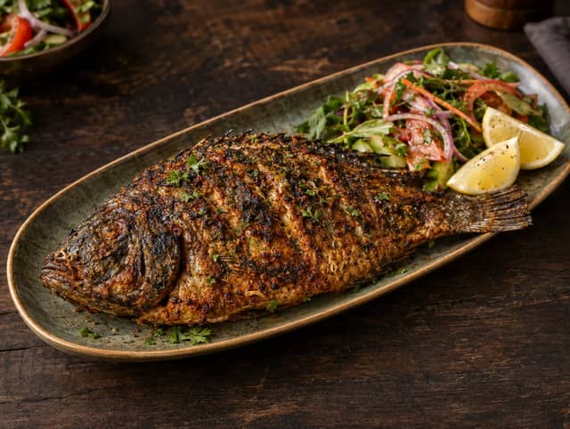 Whole Grilled Fish (Tilapia)