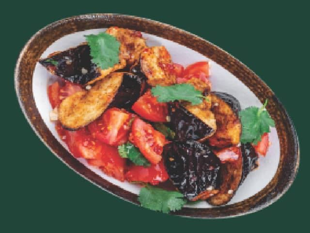 Crispy Eggplant with Sweet Tomato
