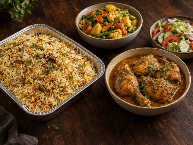 Family Combo for 5 People (Polao, Chicken Roast & Mixed Veg)