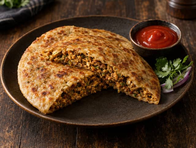 Chicken Keema Paratha
