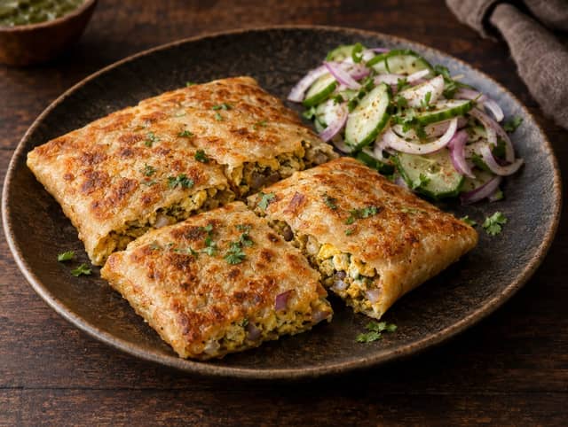 Egg Mughlai Paratha