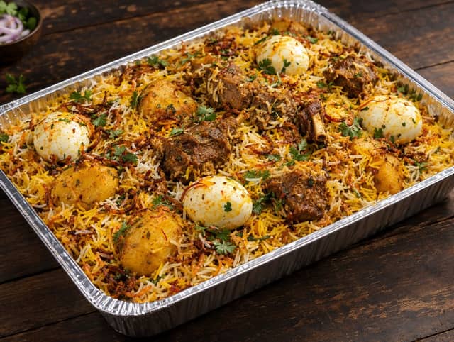 Goat Biryani (Half Tray)