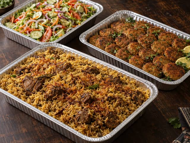 Mezbani Beef Tehari Combo for 10 People (Beef Tehari, Shami Kebab & Salad)