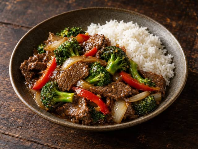 Beef Broccoli w/ Rice