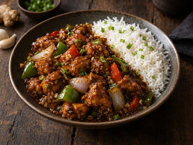 Chicken Manchurian w/ Rice