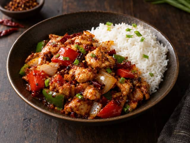 Chicken Szechuan w/ Rice
