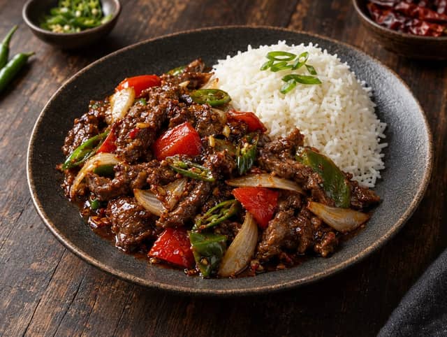 Chili Beef w/ Rice