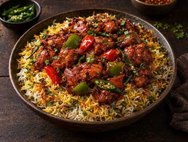 Chili Chicken Biryani
