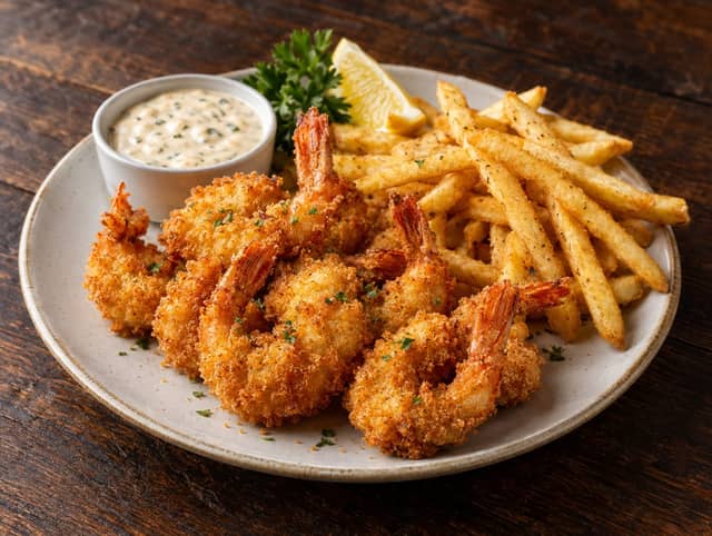 Fried Shrimp w/ Fries (6 pcs)