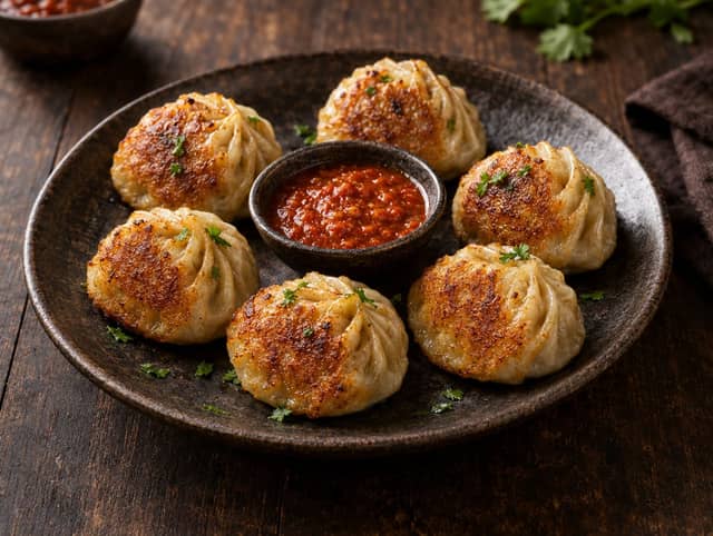 Pan Fried Momo (6 pcs)