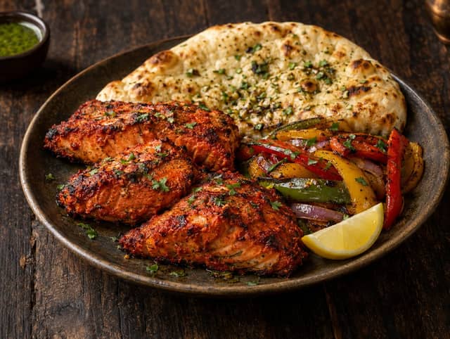 Tandoori Salmon w/ Naan