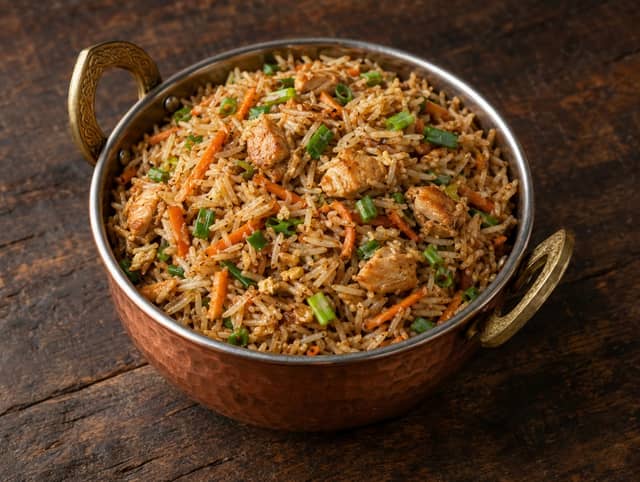 Manchurian Fried Rice (Chicken or Vegetable)
