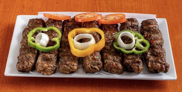 2 Kebabs with Naan & Salad