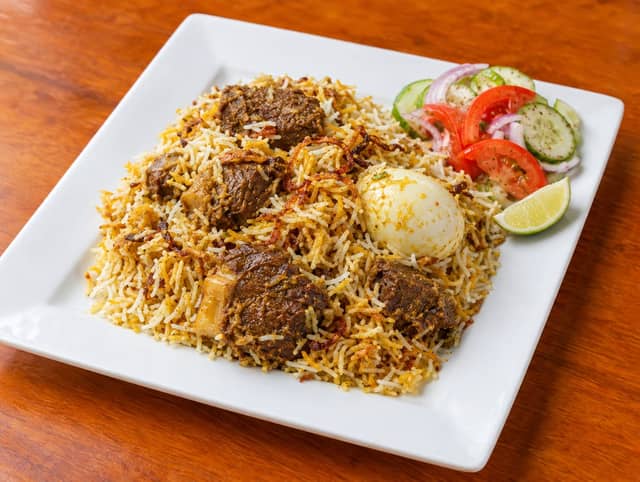 Beef Biryani with Salad