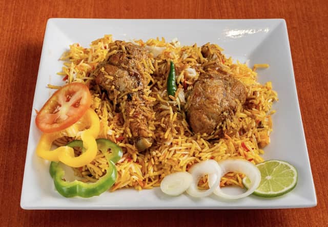 Chicken Biryani with Salad at Labonno Fine Dine
